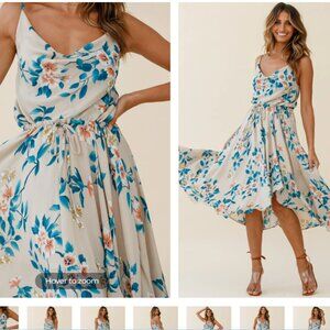 (NWOT) Selfie Leslie floral A-Line dress